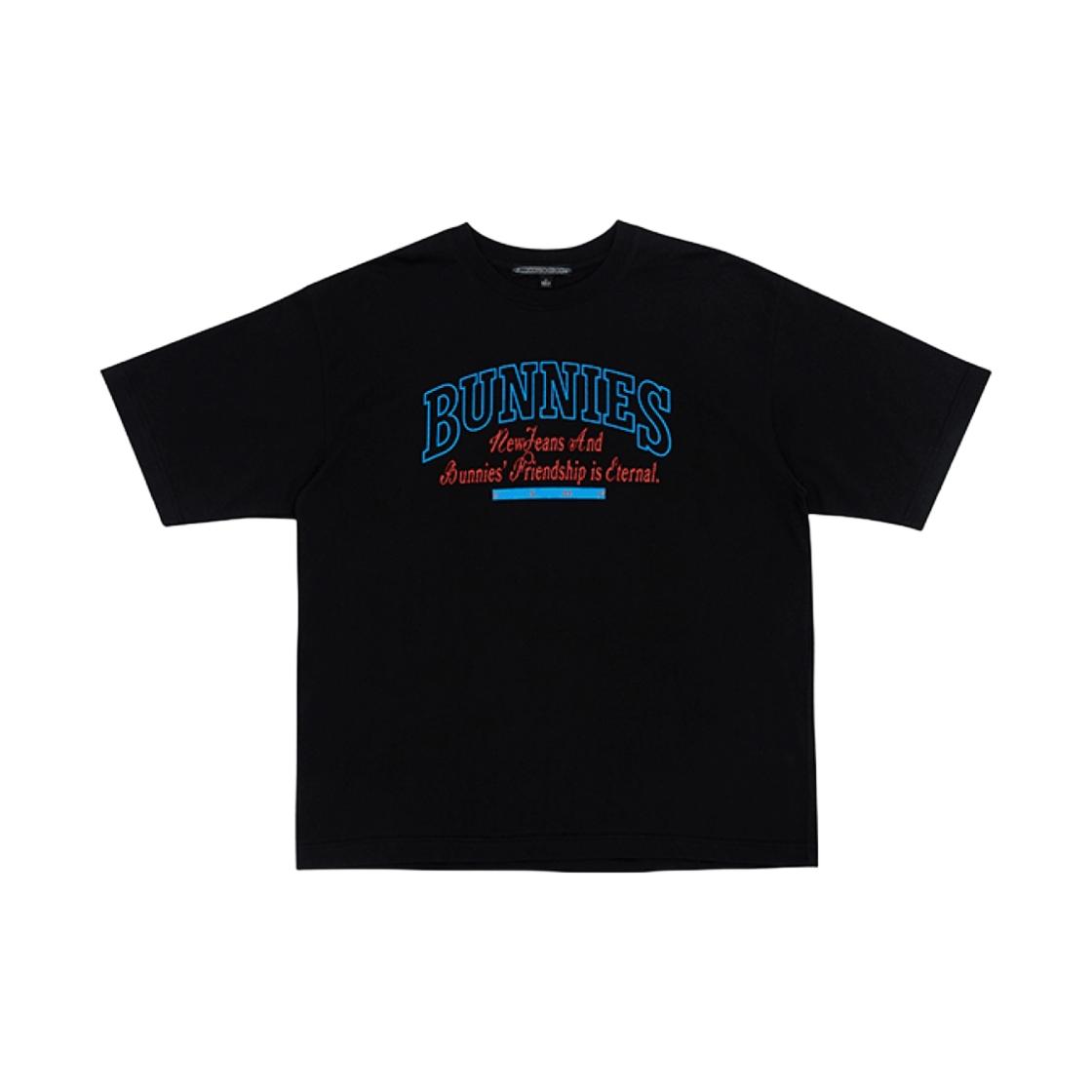 NewJeans Bunnies Camp T-Shirt Black ONE SIZE