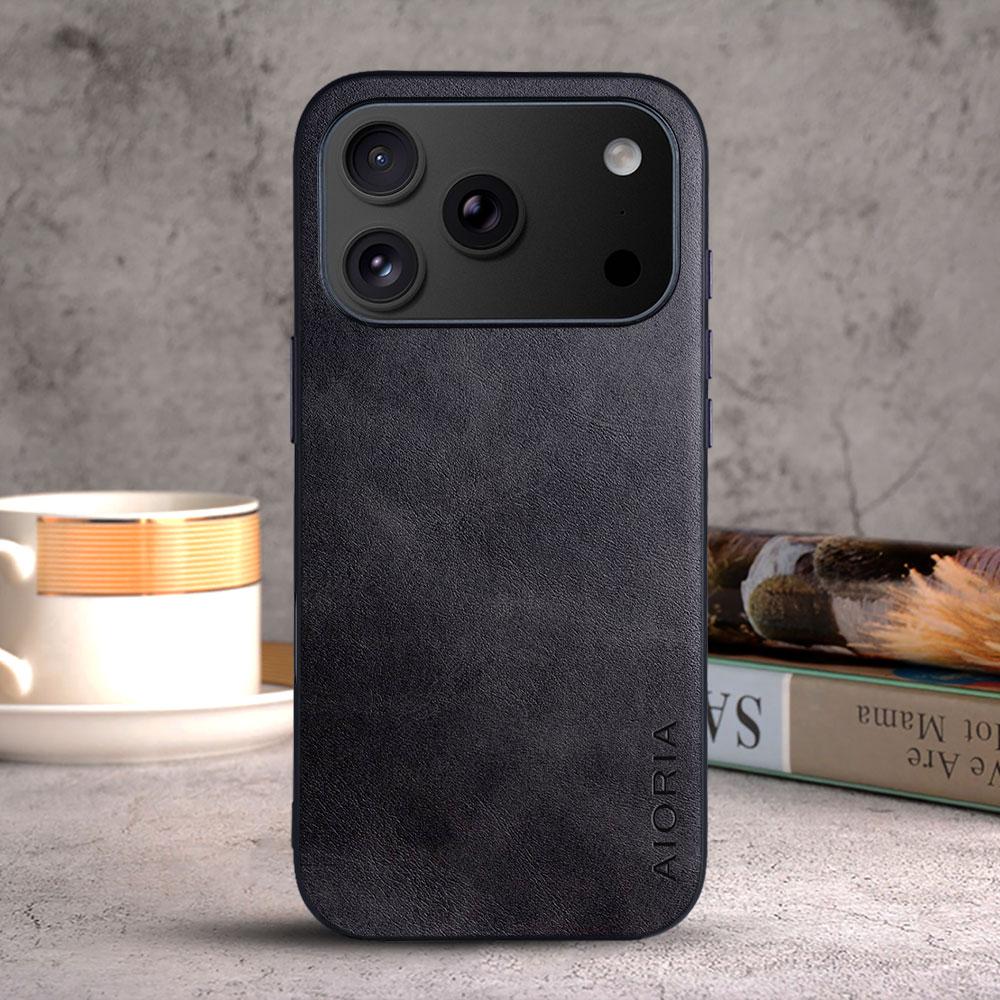 Case for IPhone 18 Pro Max Coque Luxury Vintage Leather Cover Funda for Iphone 18 Pro Max Case Capa