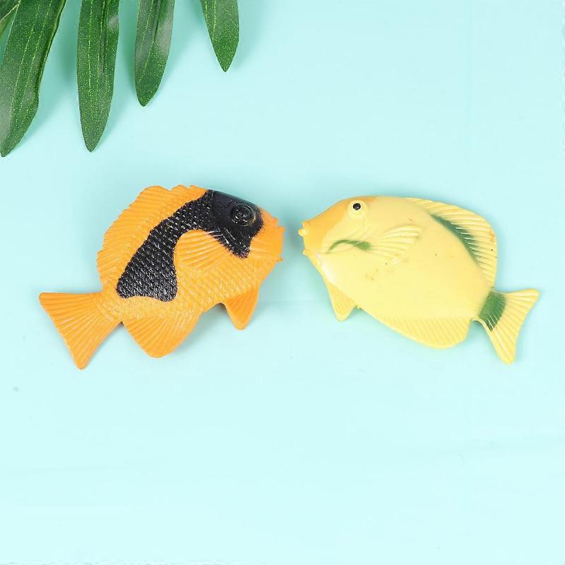 24 Pcs Children Toys Fish Toys Model Toys Set Plastic Fish Model Educational Toys