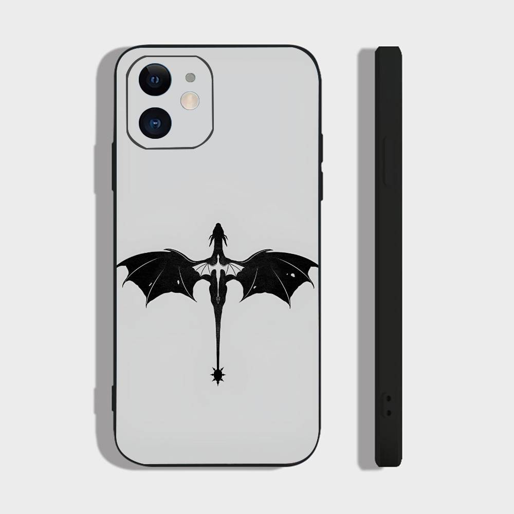 Dragon F-Fourth W-Wing For IPhone 15 16 14 Plus 13 12 11 17 Pro Max 17 Air Black Soft Phone Cover