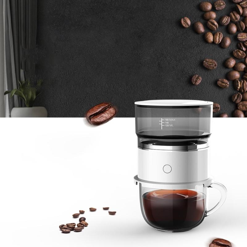 Travel Friendly Small Drip Coffee Maker Automatic Hand Brewing Machine Coffee Making Tool for Easy Coffee Enjoyment