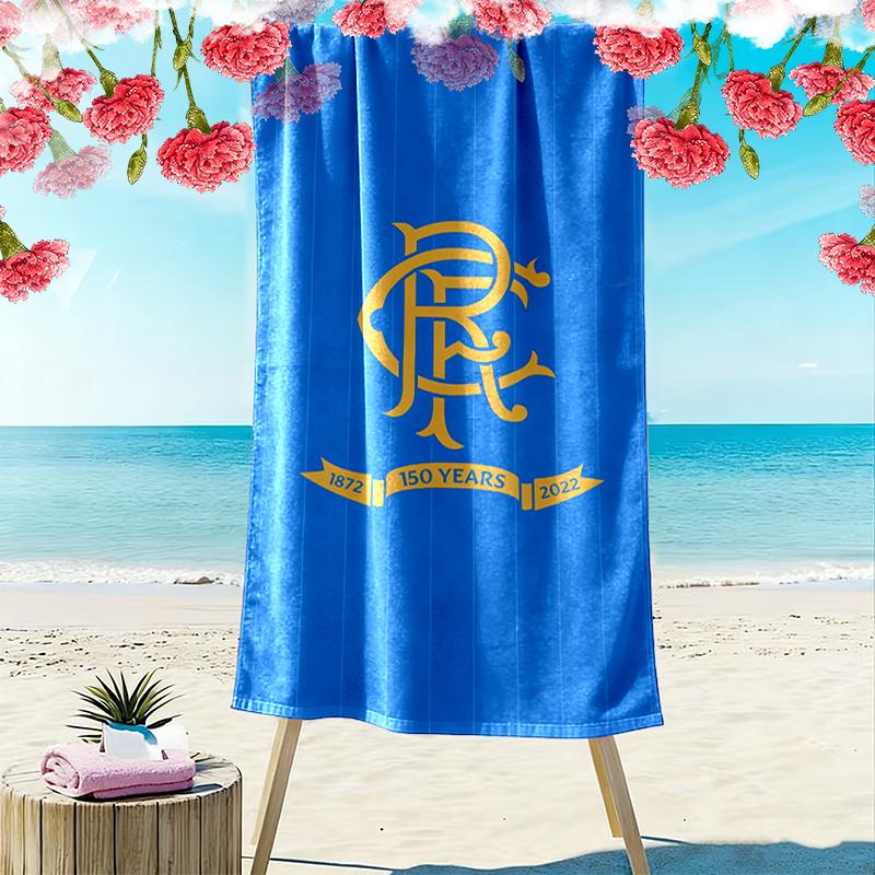Rangers FC Beach Towel, Multi-purpose Beach Towel Perfect for Camping and Beach Vacations