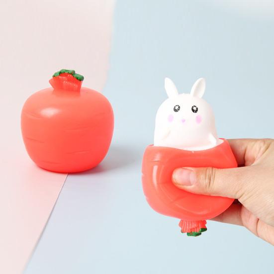 Soft Squeeze Toy Soft Rubber Stress Relief Squeeze Toy for Kids and Adults Portable Palm-Sized Decompression Tool Non-Sticky Cute Shape Healing Toy