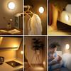 360° Rotatable Motion Sensor LED Night Light USB Rechargeable Wireless Wall Lamp Sound Light Control for Bedroom Corridor Home