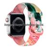 Compatible Apple iWatch S10 Colorful Pattern Silicone Sports Strap - Transparent Design