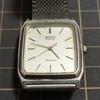 SEIKO Chronos Silver Square Quartz Watch Code [Working Condition] Men's (Management K26)