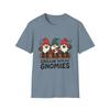 Unisex Softstyle T-Shirt Holiday Gnomes Cocoa Mug Funny Christmas Graphic Tee
