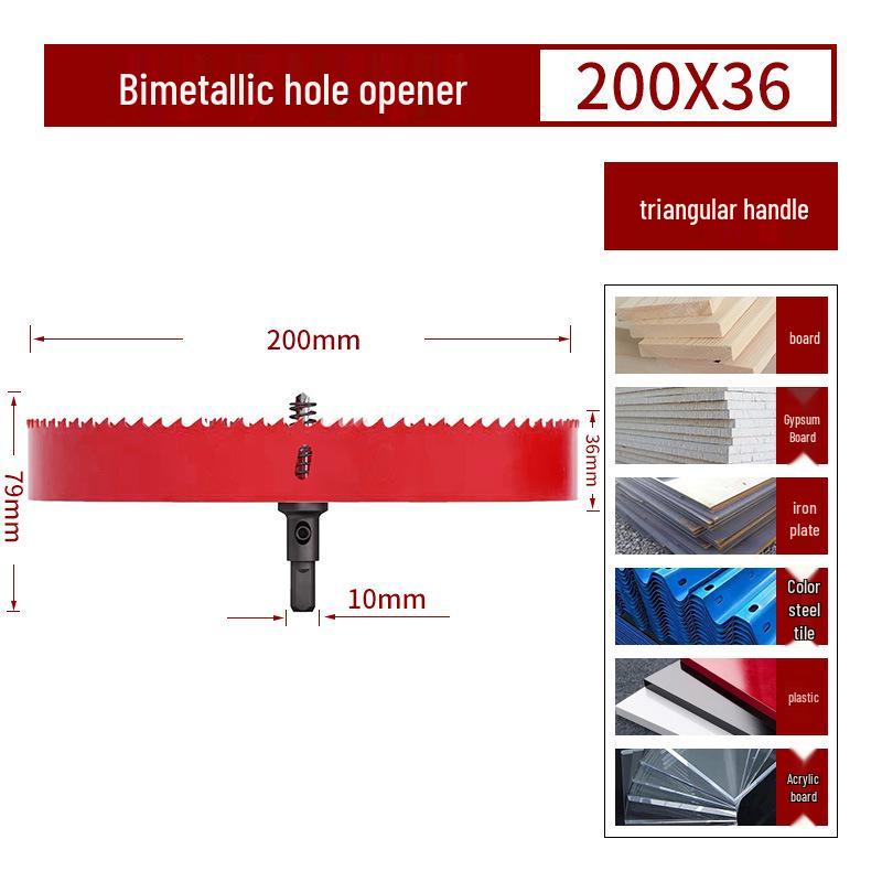 Bimetall-Lochsägebohrer für Holz, Gipskarton, PVC und Eisen