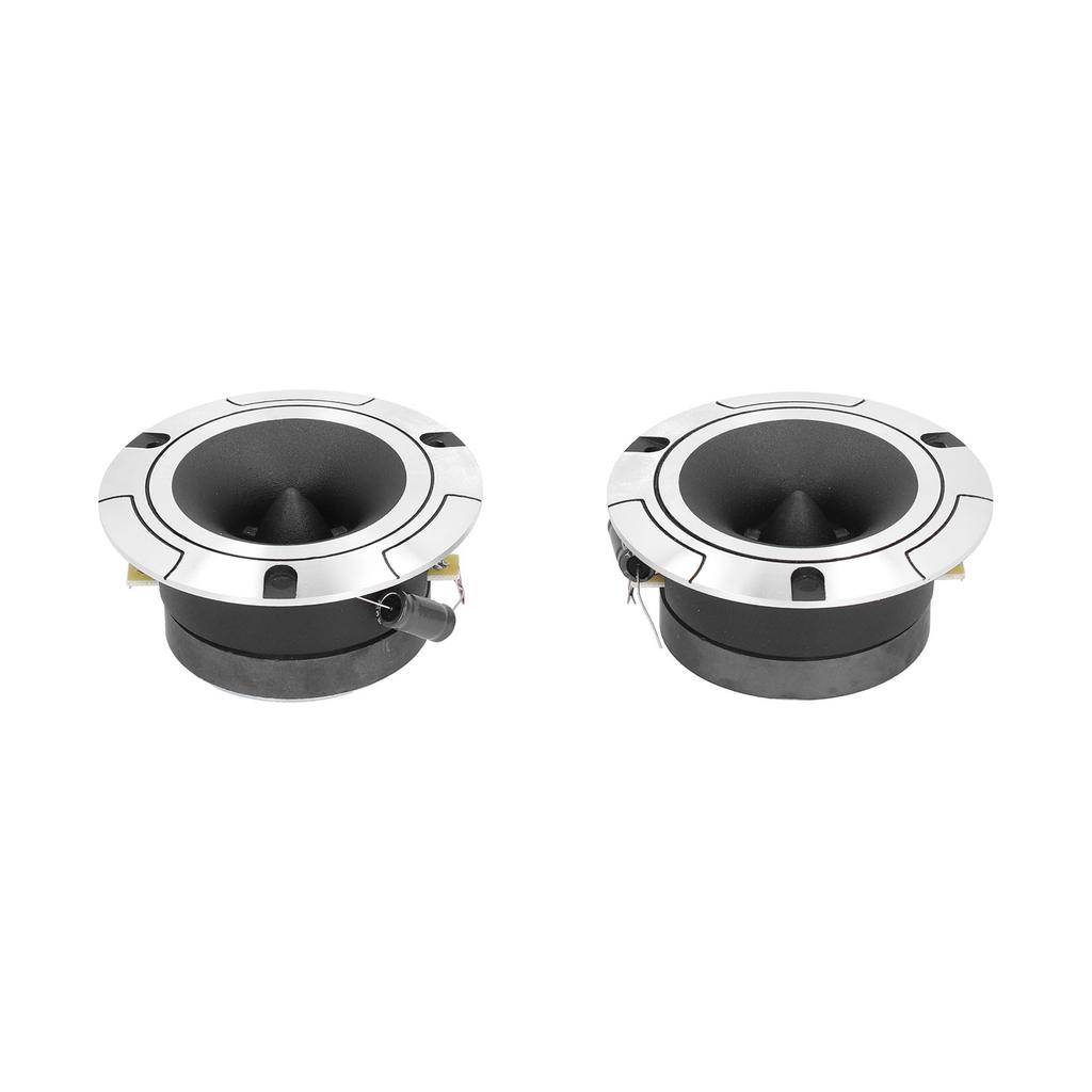 Pair Car Audio Speakers 4in Round 92dB 12V 35hz‑20khz Symmetrical Terminal Sound System Universal
