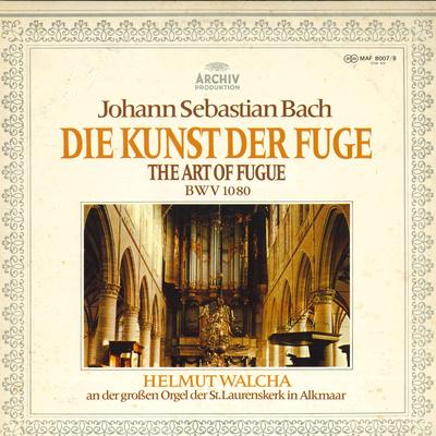 LP Schallplatte HELMUT WALCHA - Bach: Die Kunst Der Fuge Bwv 1080 MAF80078 ARCHIV - Japan Klassisch Gebraucht