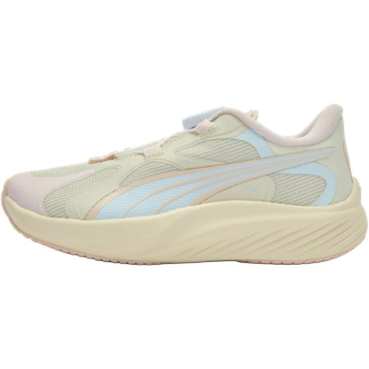 Puma Pounce Lite Neutral Disc Comfortable Versatile Training Sprinting Shoes Lightweight Shock Absorption Low Top Kids Sneakers Beige 404688-02