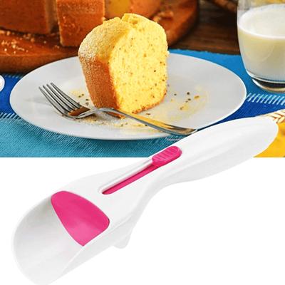 Cupcake Shovel Cupcake Spoon Silicone Pushable Cake Shovel Baking Cake Liquid Chocolate Paste Measuring Spoon