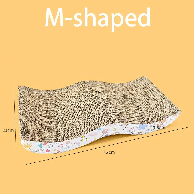 Cat Scratching Board Durable High Density Corrugated Paper Pet Furniture Bed Cat Scratch Pet Supplies Accessories for Cats