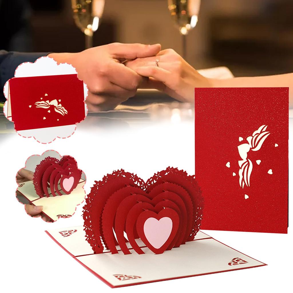 Valentine's Day 3D Card, An Excellent  Gesture For Expressing Love And Deep Affection  Valentine's Day