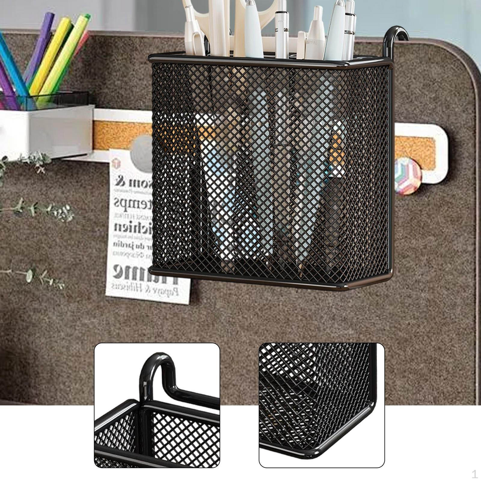 

Hanging Pencil Holder Stationery Storage Basket Multifunction Ornament Container Marker Organizer