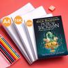 10pcs A4/16k/a5 Transparent Plastic Book Cover Self-adhesive Closure Waterproof And Wear-resistant Books Pvc Protectivecover