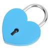 Heart Lock Metal Colorful Exquisite Padlock Household Craft Supplies with Key 45x59mm