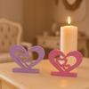 Hollowed Out Heart Shape Silicone Craft Mold Reusable Candle Holder Making Tool Gypsum Silicone Mould