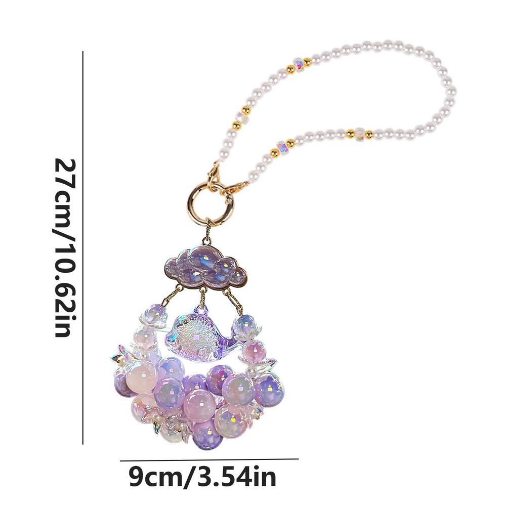 Animal Car Ornament Swing Charm Pendant For Truck Mirror Car Charm With Bead Whale Shape For Auto Truck Travel Camper