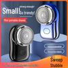 Rechargeable Men's Electric Shaver: Portable Beard Trimmer with Long-lasting Battery for Home, Travel, and Car Use.