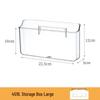 Wall-Mounted Transparent Storage Box for Phone, Remote, Toothbrush, and Comb