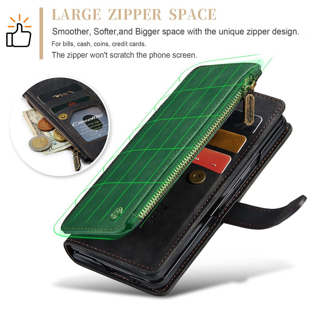 Suitable for Samsung Z Fold5 phone case, S23FE multifunctional card slot phone leather case, A34 flip cover protective case