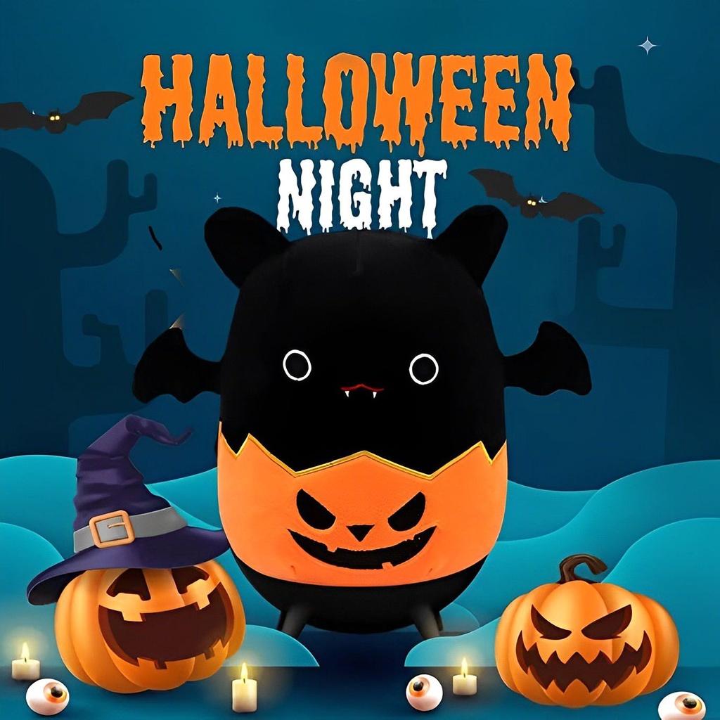 Cute Halloween Bat Pumpkin Plush Toy For Kids' Birthday And Home Decoration