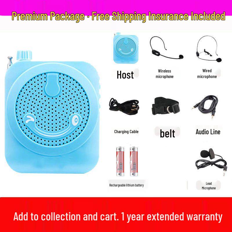 Mini Wireless Little Bee Megaphone: Portable High-Power Speaker for Teachers & Tour Guides