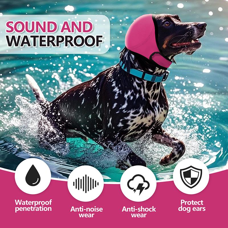 Adjustable Hearing Protection Dog Ear Covers Anti-noise Dirt-proof Waterproof  Swimming Dog Calming Earmuff Pets Accessories