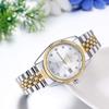 JEWELRYWE Klokker Par Par Populær Rustfritt Stål Analog Vanntett Japansk Quartz Armbåndsur Mote Tilbehør Jubileum Juleaften