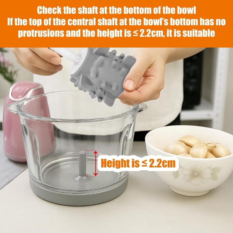 Silicone Garlic Peeler Attachment Dishwasher Safe BPA Free Fast Garlic Peeler Fits 2L 3L Meat Grinder Home Use