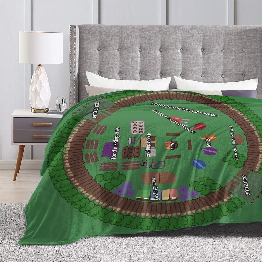 99 Nights in the Forest Survival Games Blankets Flannel Super Warm Throw Blankets for Car Sofa Couch Bedroom Quilt