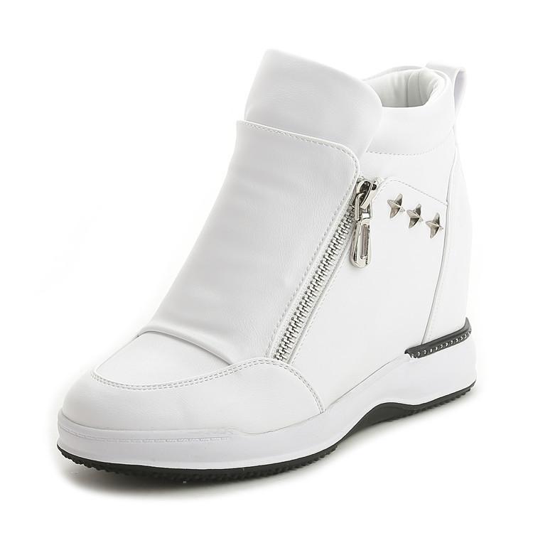 Innere Erhöhung Damenschuhe neue Frühjahrs- und Sommerschuhe Freizeit-Single-Schuhe mit Keilabsatz Damensport-Schuhe