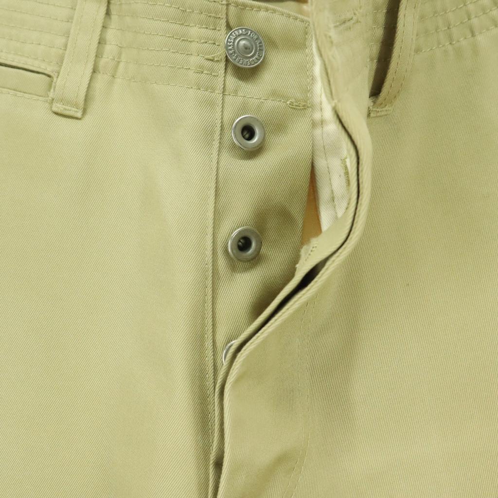 SASAFRAS Straight Pants S Beige Men's Used