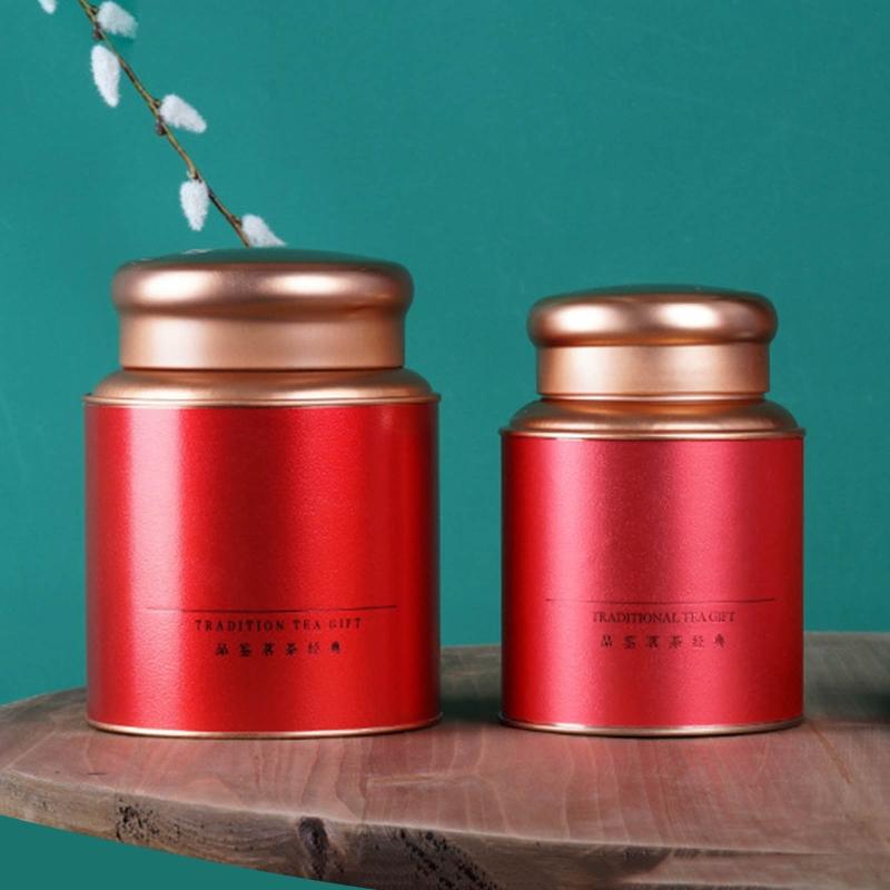 Elegant Tea Storage Container Tea Coffee Tins Capacity for Keeping Dry Storing Loose Tea Leaves Kitchen Office Home Use