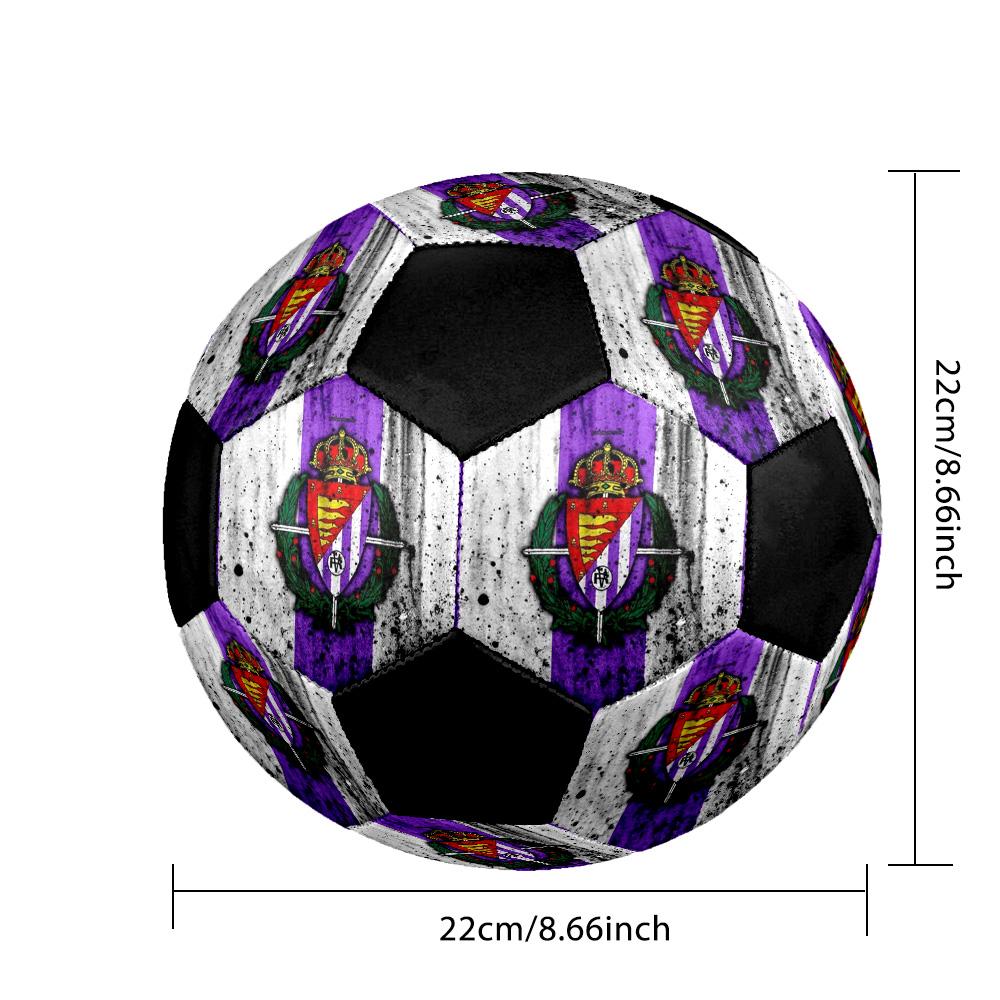 Villarreal Indoor Soccer Ball Colorful Machine Stitched PVC Size 5 Team Training Competition Ready Durable High-Bounce Cool Sports Gift
