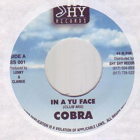 

7inch Record MAD COBRA - In A Yu Face Shy Shy 1998 US Reggae, Ska & Dub