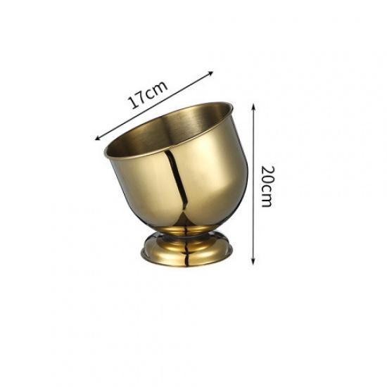Golden Ice Bucket Creative Whisky Pivo Led Bucket Bar Nářadí na víno Nápoje Chladnička na víno Přenosná lednice na pivo držák na víno led