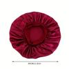1 peça Touca de Dormir Cetim Sedoso Forrado Boina Fica a Noite Toda Envoltório de Cabelo Cobertura Gorro Folgado Para Proteção de Cabelos Cacheados Para Mulheres Homens