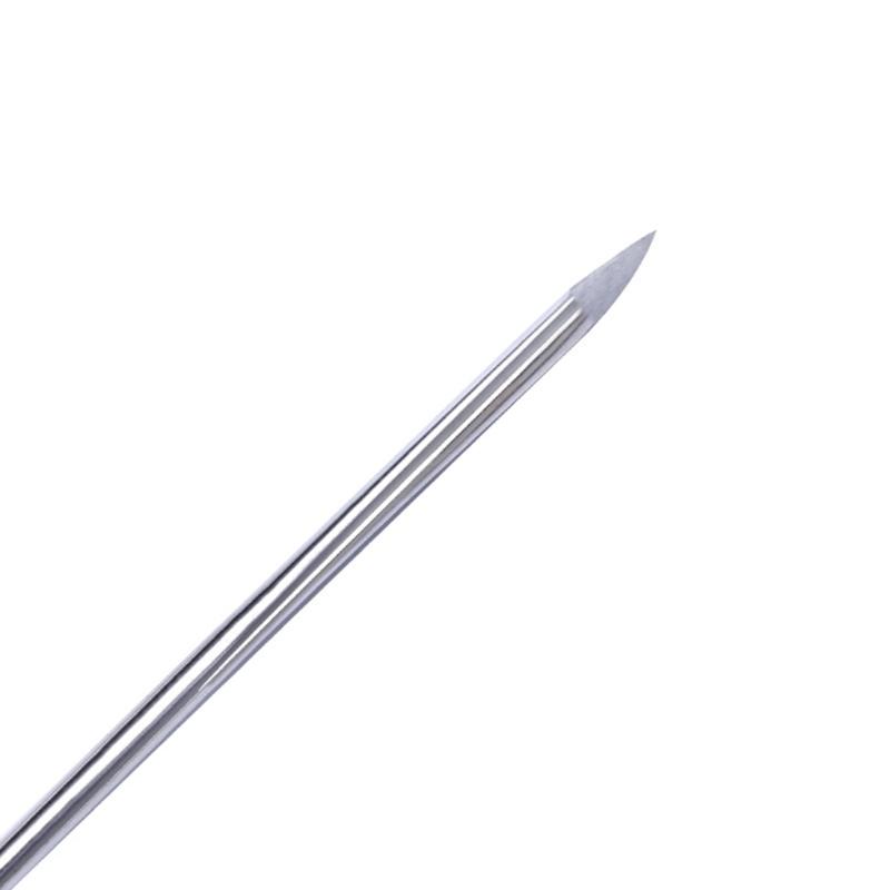 20pcs Leather Crafts Sewing Needle Metal Silver Color Yarn Knitting Needle DIY