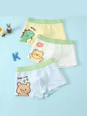 Neiku Xiaozhi Class A Boneless Baby Boy Boxer Briefs - 95% Pure Cotton Shorts, Comfortable Fit