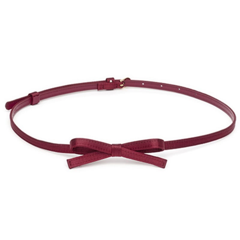 

Пояс из атласной ленты JIYO (красный) Red
