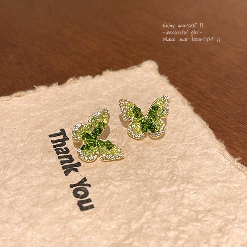 

Высококачественные серьги-бабочки из серебра S925 пробы с бриллиантами для женщин