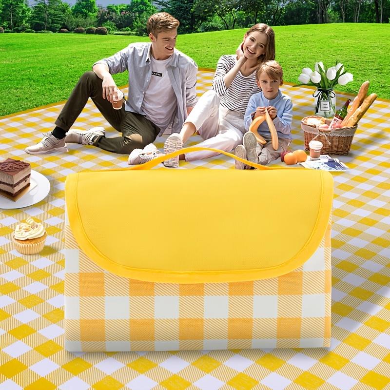 200*200cm Portable Camping Mat with Carry Bag Waterproof Thicken Picnic Mat Blanket Washable for Hiking Beach Travel Outdoor Par