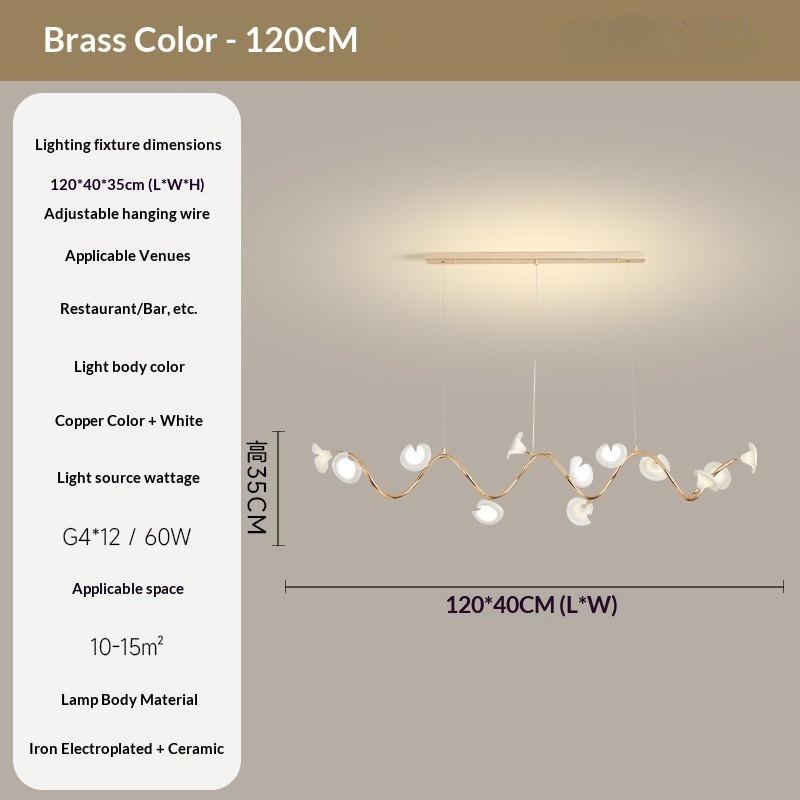 Modern Minimalist Ceramic Floral Lighting Designer Living Room Pendant Light