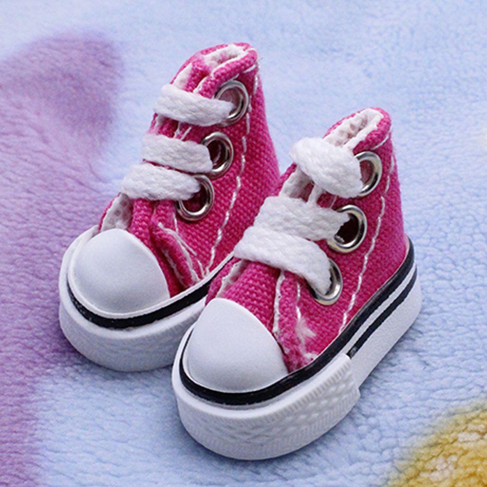 Doll Shoes 3.5CM Cute Mini Doll Shoes Denim Canvas Shoes For Doll For Toy For Doll Boots Dolls Sneakers Accessories