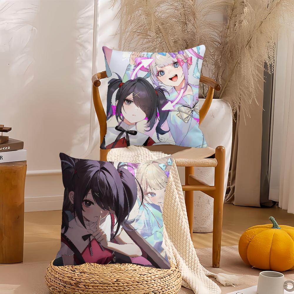 Game N-needy Streamer O-overload Amechan Pillow Case Suitable For Bedrooms Living Rooms Cars Home Decoration
