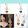 Elegant Titanium Steel Heart Crown Necklace For Women Stylish Choker Design Gift
