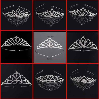 Recommended Children'S Crown Hair Accessories Performance Headgear Korean Version Headband Crown Rhinestone Girls Hair Accessories