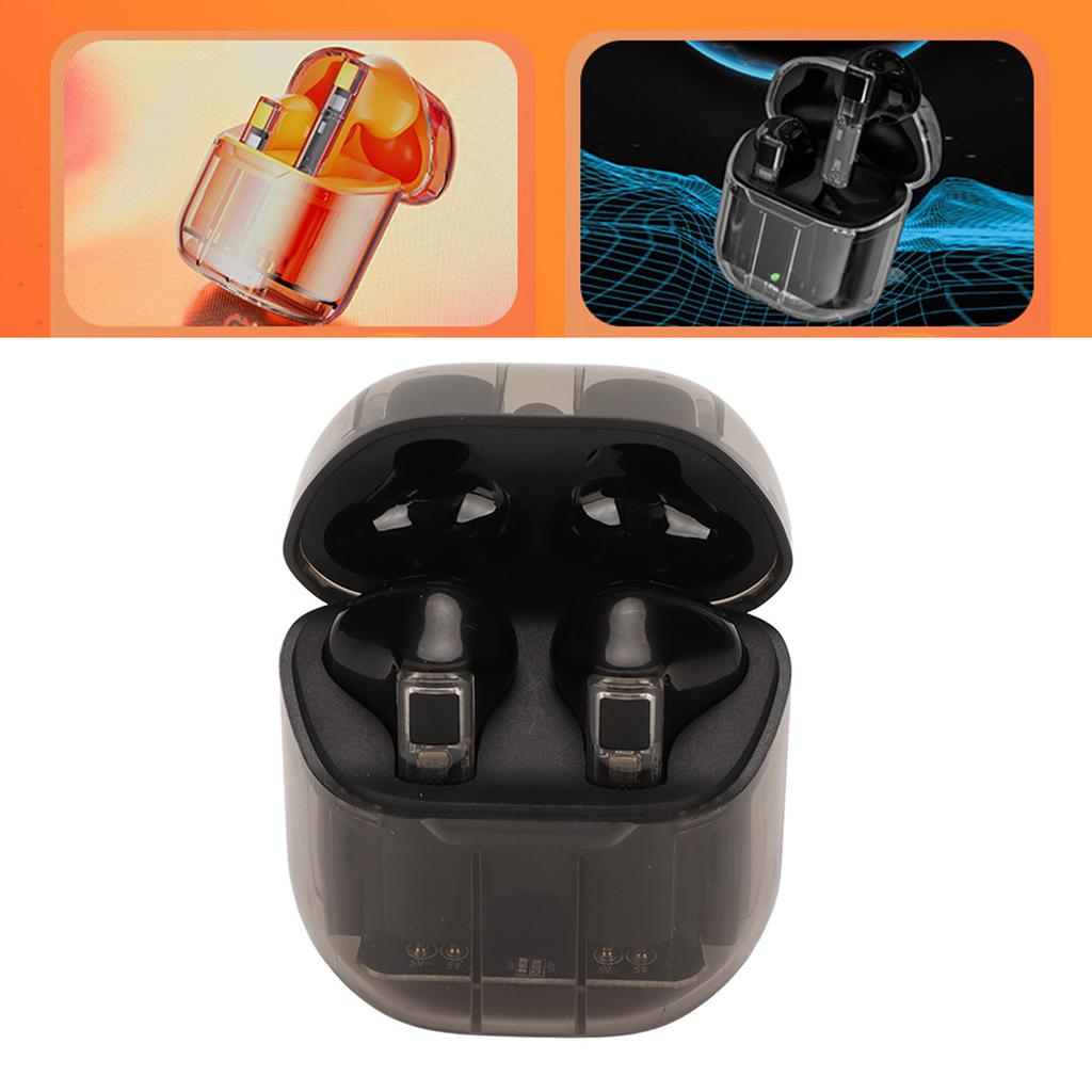 Wireless   Earbuds Translucent Body Design Low Latency 2 Way   Game Sports Earbuds for Outdoor
